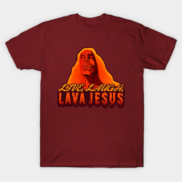 Lava Jesus T-Shirt by NerdSloth